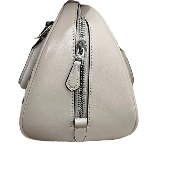 Coach Sydney Top Handle Purse & Card Holder In Houndstooth Print - Picture 8 of 12